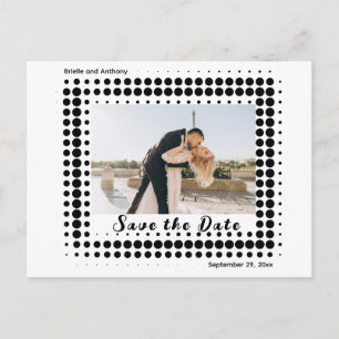 Postal Foto Save the Date with Bride Groom Boda Date