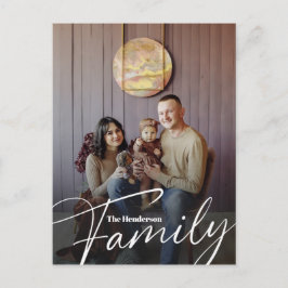 Postal Foto simple de la familia de Personalizados