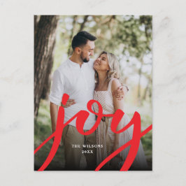 Postal Foto simple de Navidades de alegría