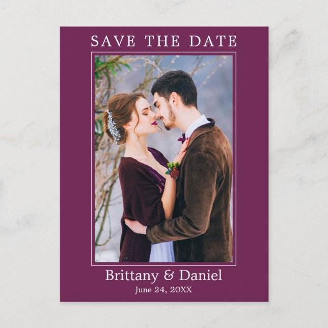 Postal Foto Simple Moderna Guardar La Cassis De Fecha (Anverso)