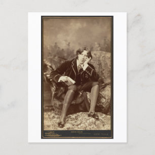 Postal Foto vintage de Oscar Wilde Postard