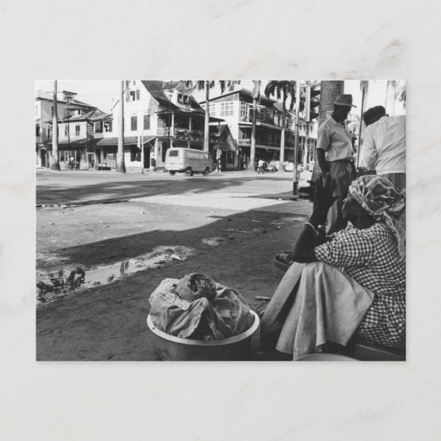 Postal Foto vintage de Paramaribo Surinam (Anverso)