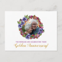 Foto Wreath Card Shower Aniversario de Oro