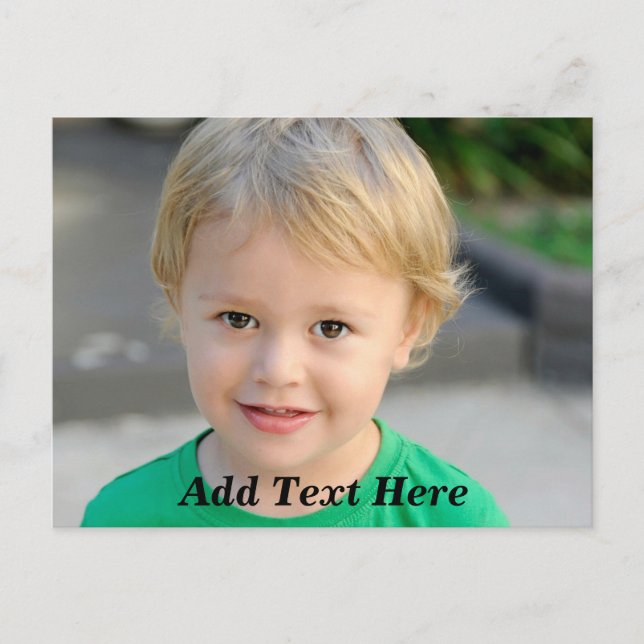 Postal Foto y texto personalizado (Anverso)