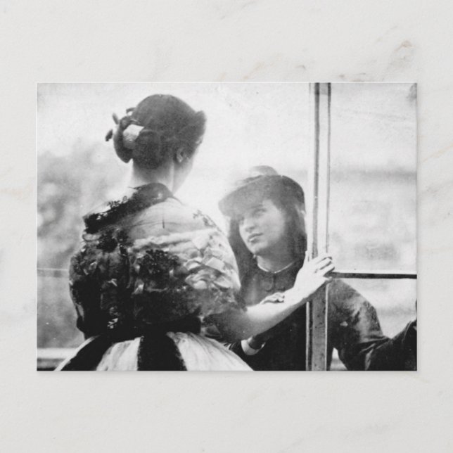 Postal Fotógrafa de Lady Clementina Hawarden 1863 (Anverso)