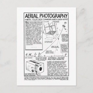 Postal Fotografía aérea con cámara de caja