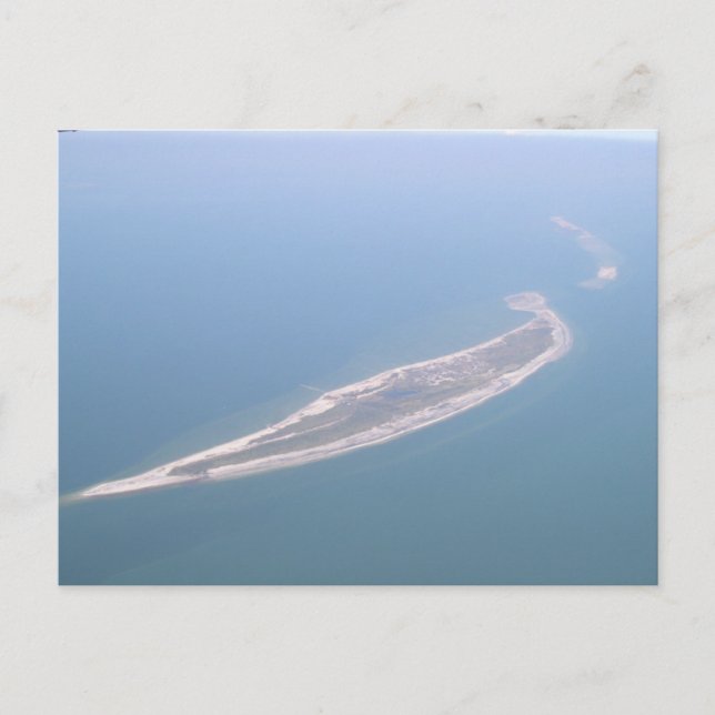 Postal Fotografía aérea de Isla de Buques (Anverso)