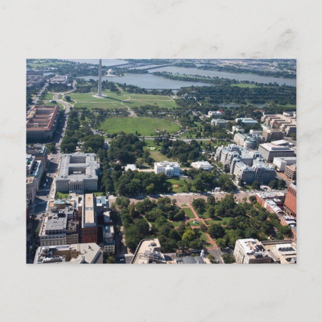 Postal Fotografía aérea de Lafayette Square (Anverso)