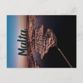 Postal Fotografía aérea de Valletta City Malta