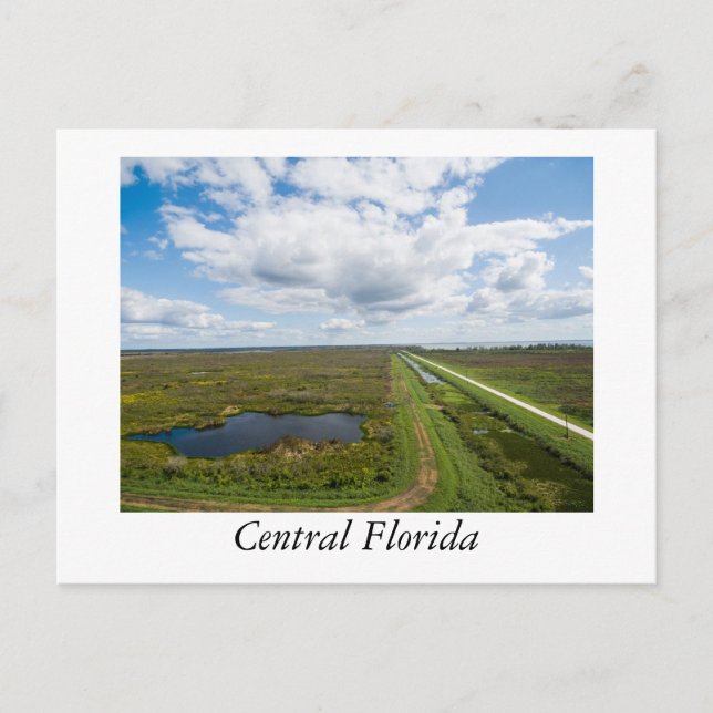 Postal Fotografía aérea del centro de Florida (Anverso)