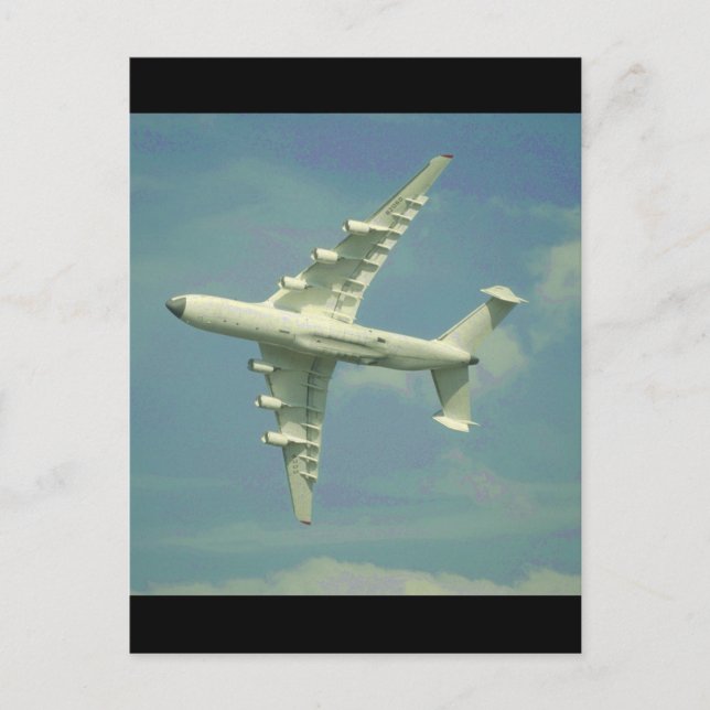Postal Fotografía Antonov AN-225 Mriya Cossack_Aviation (Anverso)