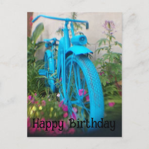 Postal Fotografía artística de bicicleta Feliz Cumpleaños
