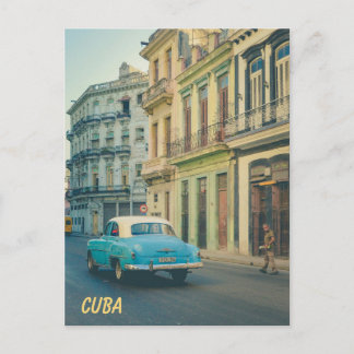 Postal Fotografía callejera de un coche clásico vintage e