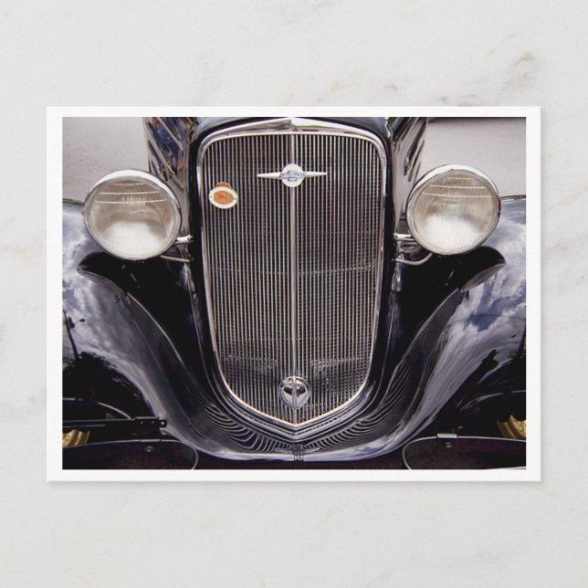 Postal Fotografía clásica del Grill Chevy de la época de  (Anverso)