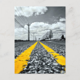Postal Fotografía creativa de la carretera de asfalto ama