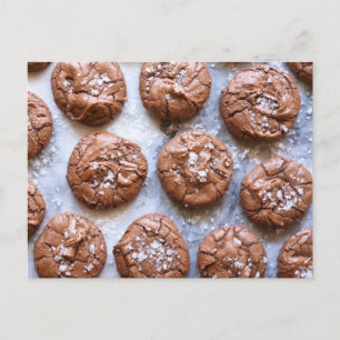 Postal Fotografía de alimentos Brownie Sea Salt Cookies