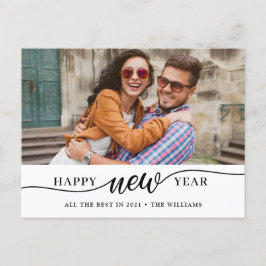 Postal Fotografía de Año Nuevo Feliz