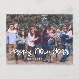 Postal Fotografía de Año Nuevo Feliz