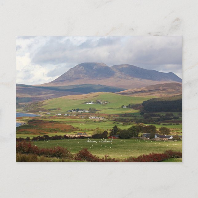 Postal Fotografía de Arran, Escocia (Anverso)