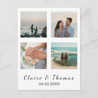 Postal Fotografía de Boda Personalizada Regalo Personaliz