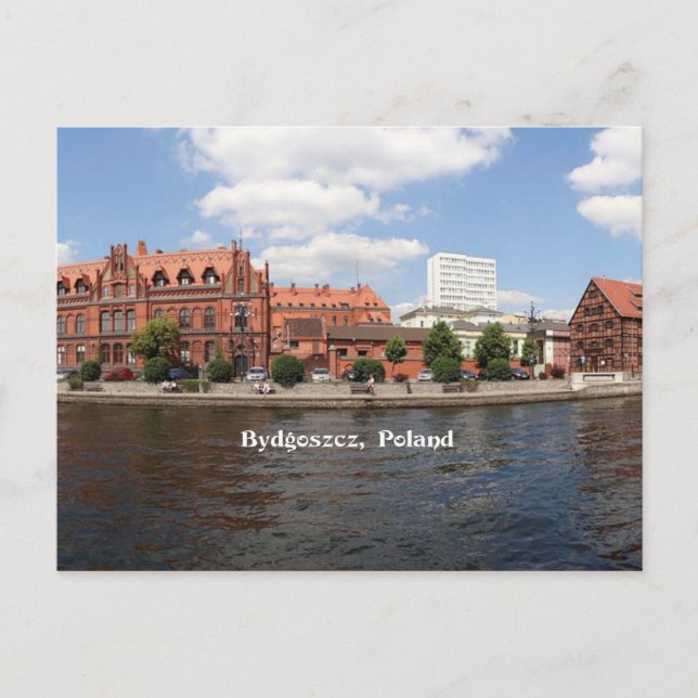 Postal Fotografía de Bydgoszcz, Polonia en el paisaje urb (Anverso)