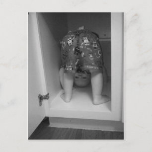 Postal Fotografía de cabeza sobre tacones