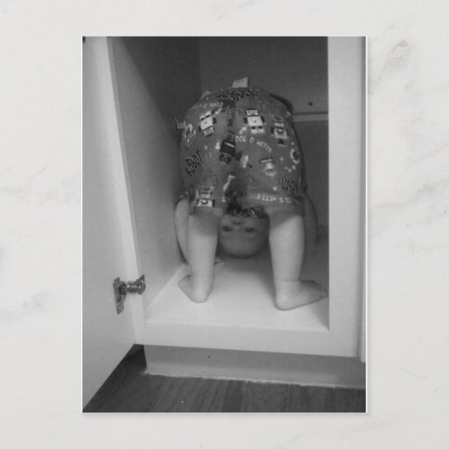 Postal Fotografía de cabeza sobre tacones (Anverso)