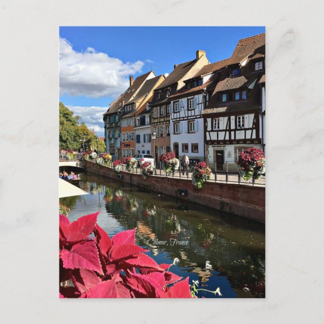 Postal Fotografía de Colmar, Alsacia, Francia (Anverso)