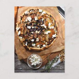 Postal Fotografía de comida Beet Goat Cheese Galette