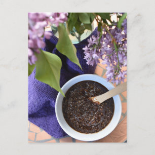 Postal Fotografía de comida Flores de púrpura de higo fre
