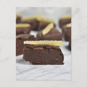 Postal Fotografía de comida Ginger Chocolate Bon Bons