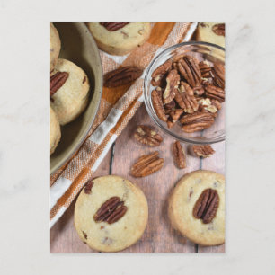 Postal Fotografía de comida Otoño Galletas de pan corto d