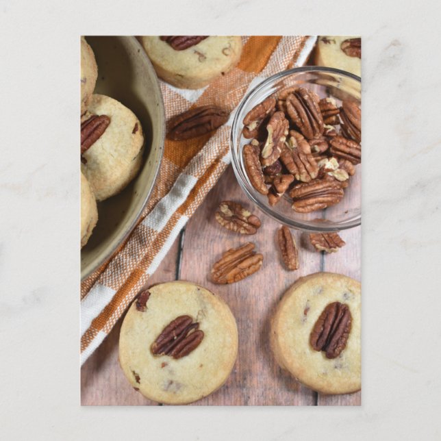Postal Fotografía de comida Otoño Galletas de pan corto d (Anverso)