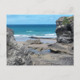 Postal Fotografía de Cornwall de Porth Beach Newquay