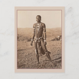 Postal Fotografía de cosecha masculina africana