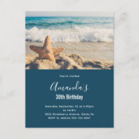 Fotografía de cumpleaños de una estrella de mar en