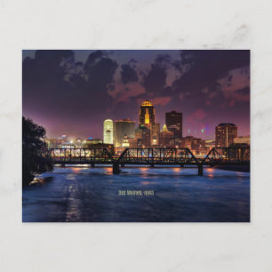 Postal Fotografía de Des Moines, Iowa