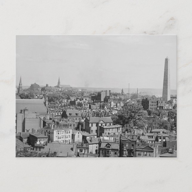 Postal Fotografía de época de Charlestown Massachusetts (Anverso)