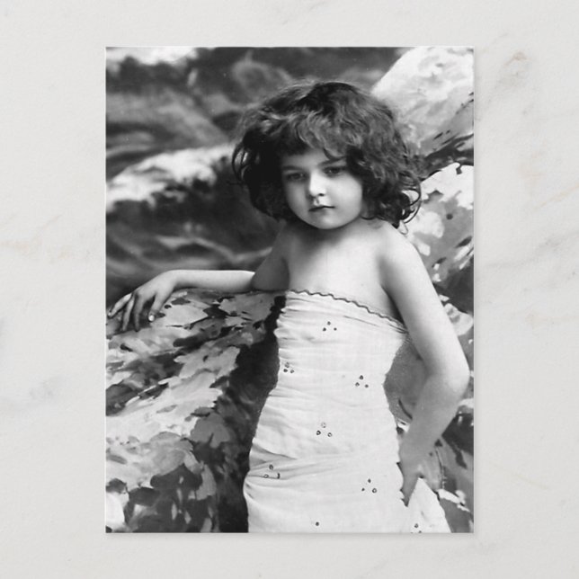 Postal Fotografía de época "Niña Bonito" (Anverso)