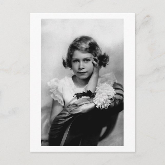 Postal Fotografía de época Princesa Elizabeth (Anverso)