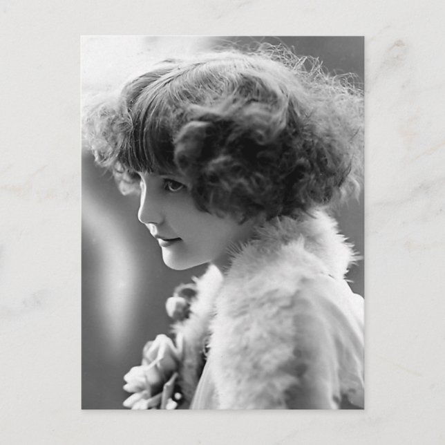 Postal Fotografía de época "Shy Chica" (Anverso)