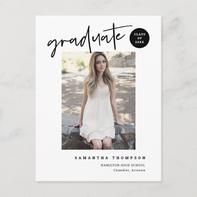 Postal Fotografía de Grado de Educación Secundaria de la  (Anverso)