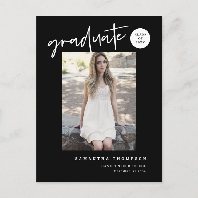 Postal Fotografía de Grado de Educación Secundaria de la  (Anverso)