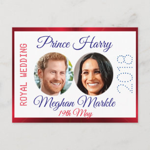 Postal Fotografía de Harry y Meghan, recuerdo del Boda Re