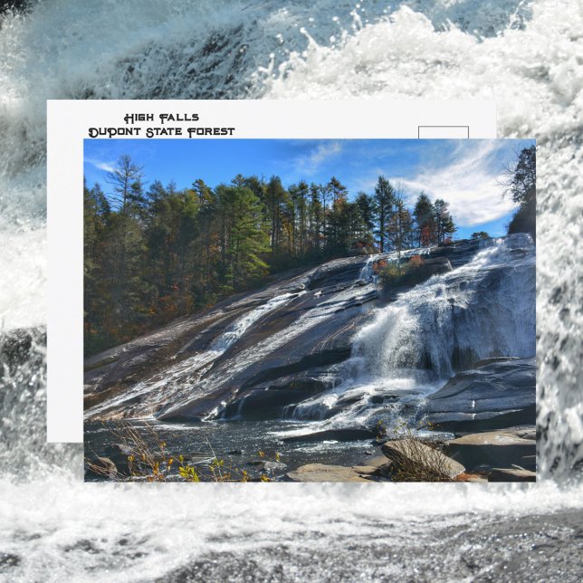 Postal Fotografía de High Falls DuPont State Forest NC (Subido por el creador)