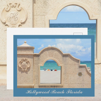 Postal Fotografía de Hollywood Beach Florida Broadwalk