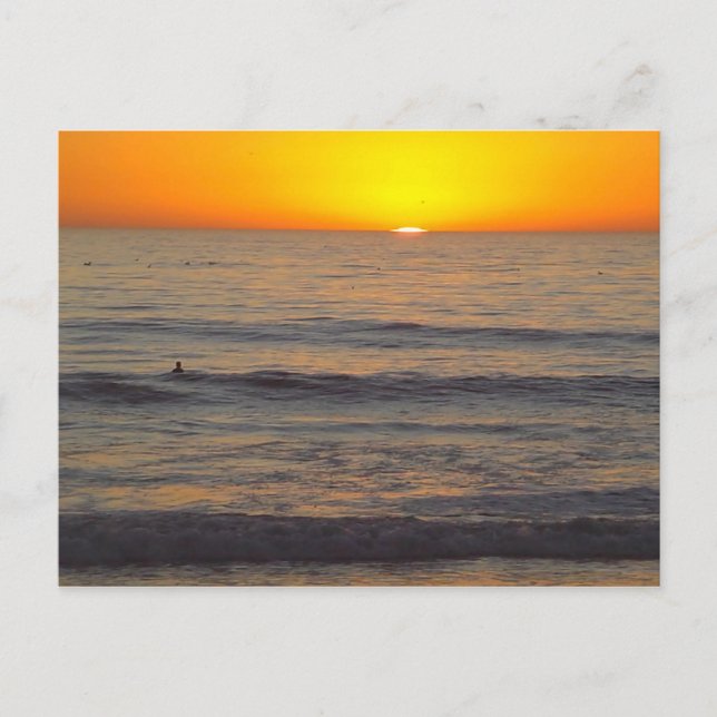 Postal Fotografía de Ken Gage de California Sunset (Anverso)