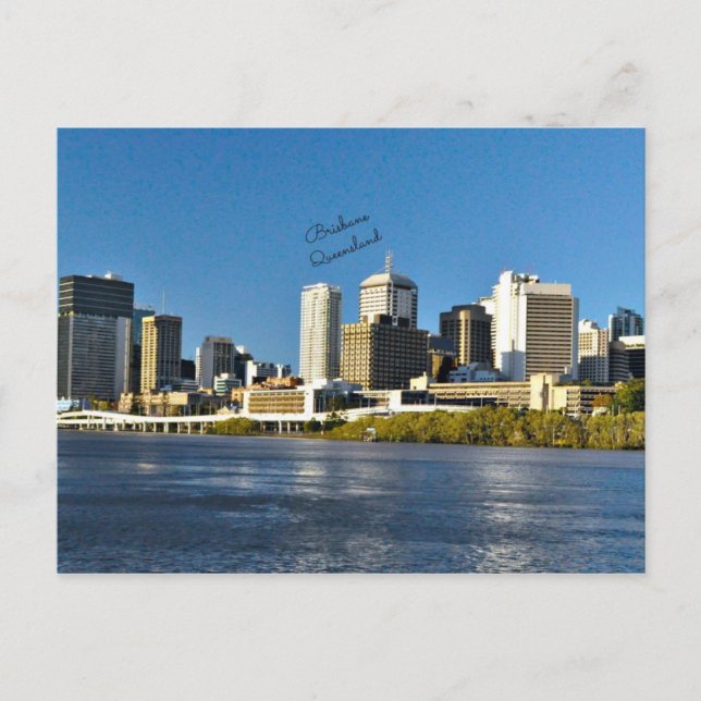 Postal Fotografía de la ciudad de Brisbane, Queensland (Anverso)