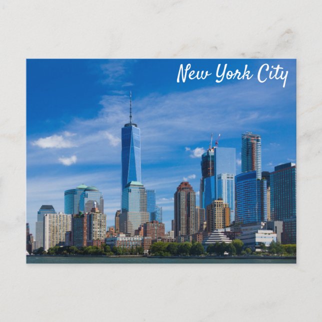 Postal Fotografía de la ciudad de Nueva York (Anverso)