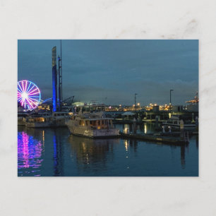Postal Fotografía de la ciudad de Seattle de noche